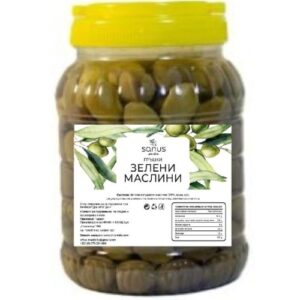 Sanus Green olives 1kg-500x500